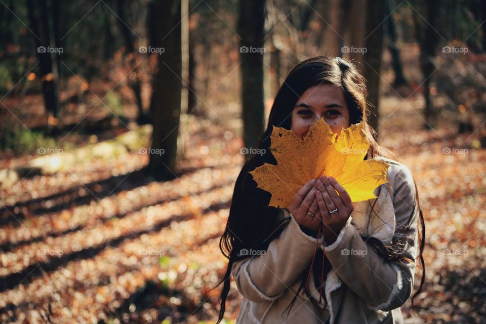Fall time fun, went for a little walk and found these giant yellow leaves!