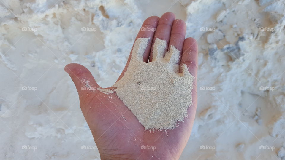 Cancun white sand