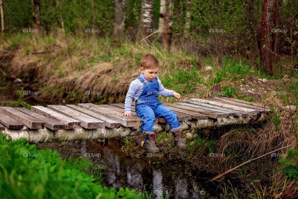 boy on the bridge