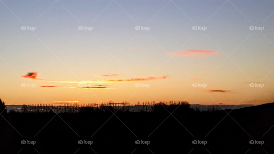 Sunrise in Thame Oxfordshire UK