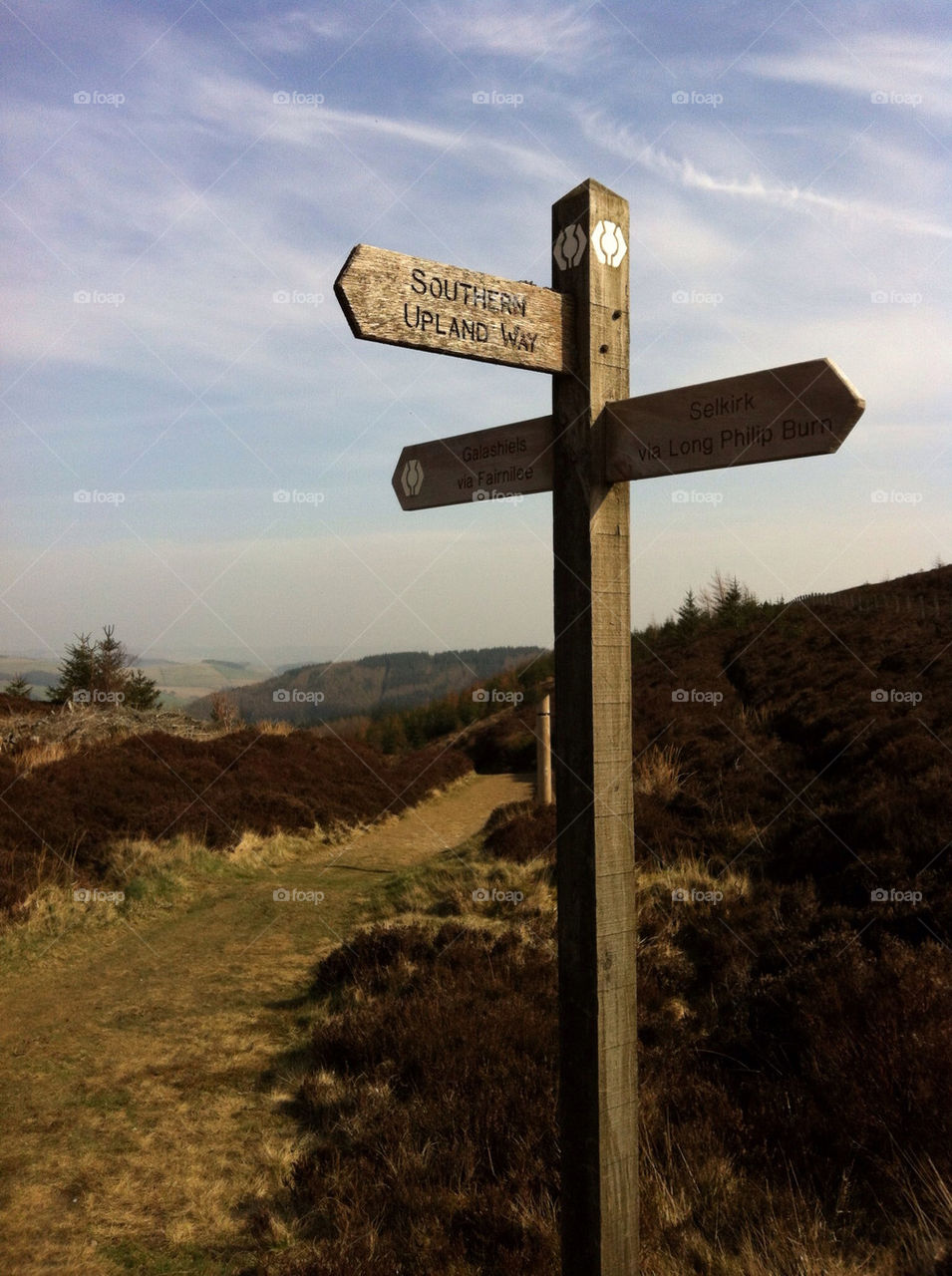 scotland walking signpost borders by craigcpaterson