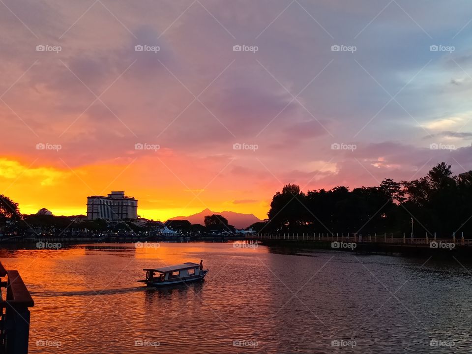 Golden Hour, Sarawak River, Kuching