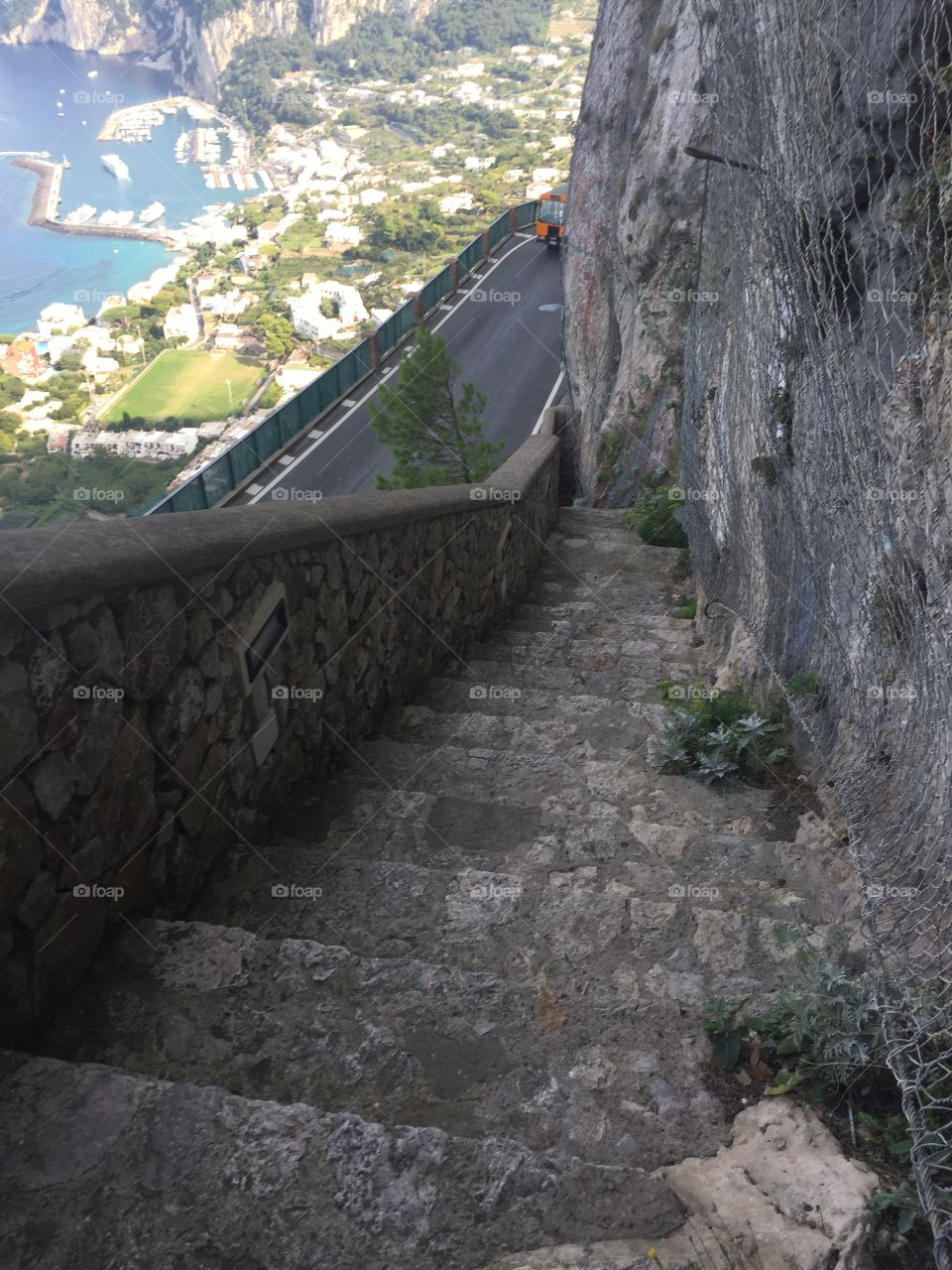 Capri Rock stairway 