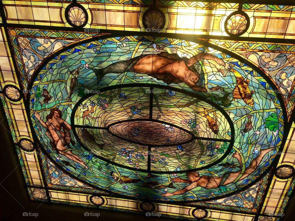 Stained Glass Ceiling in Arkansas 