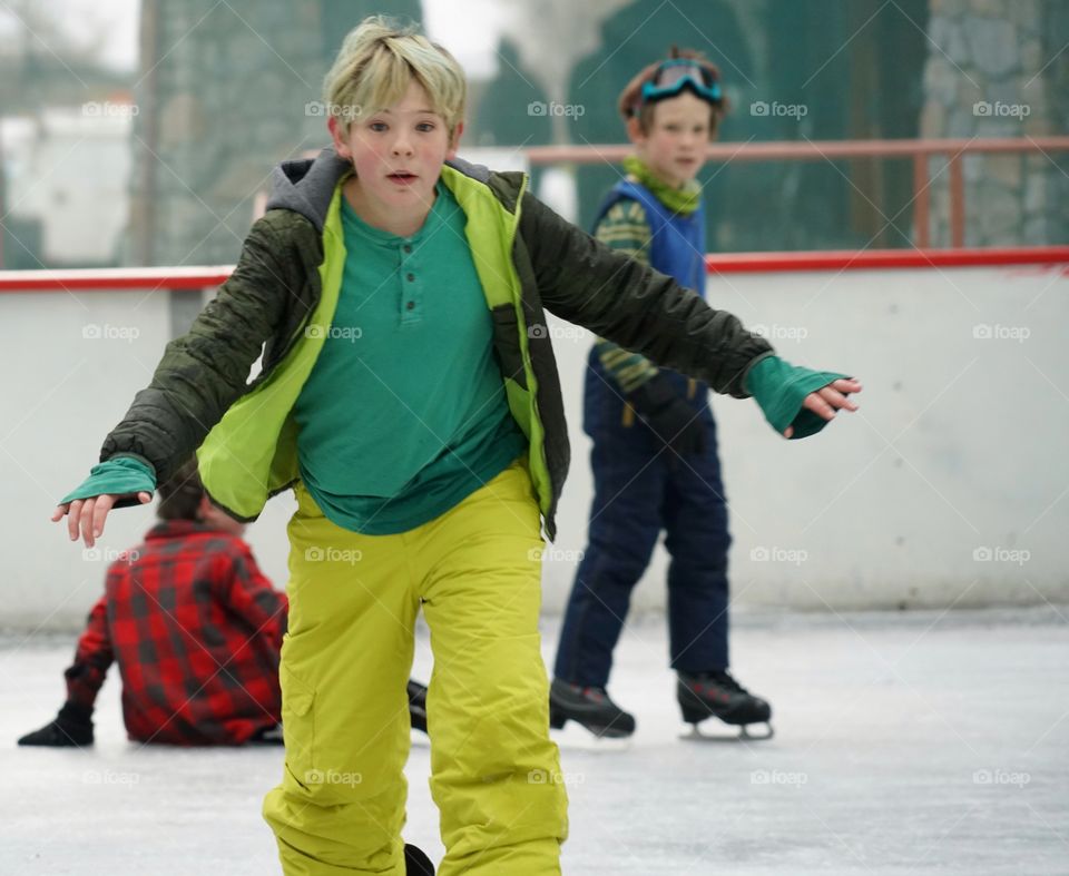 Boys On Ice Skates