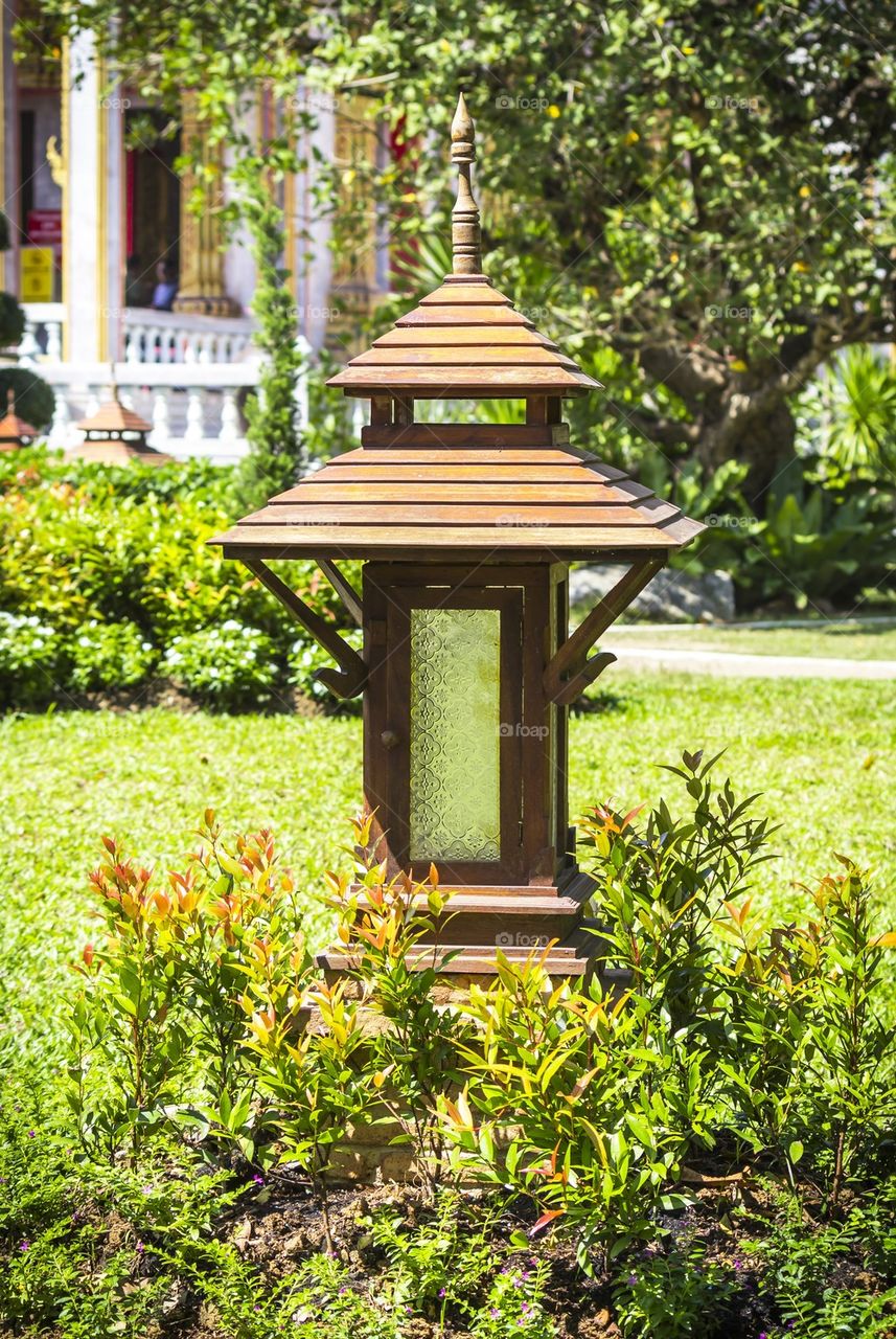 Lamp in the garden