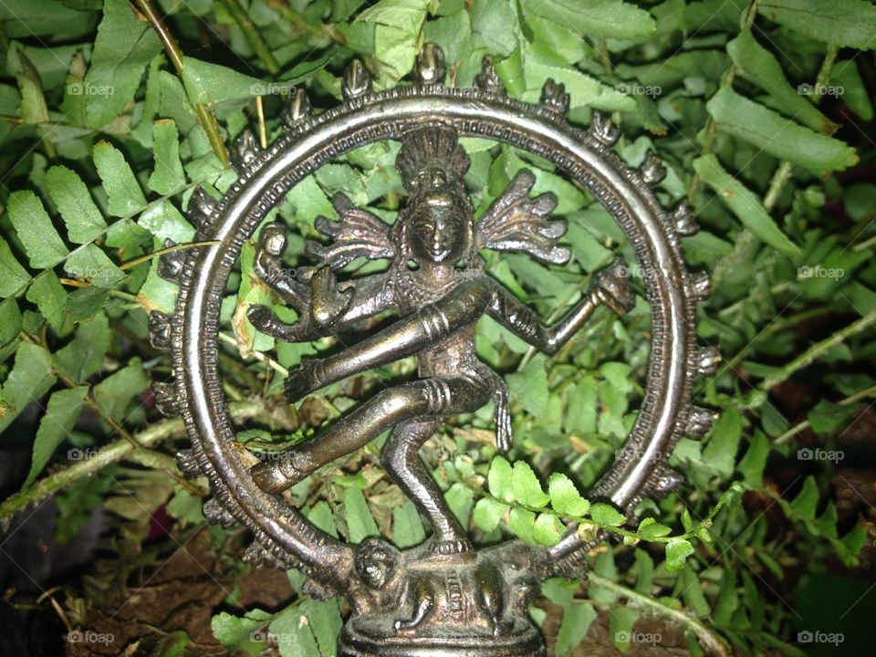 Hindu god. Hindu god in the forest