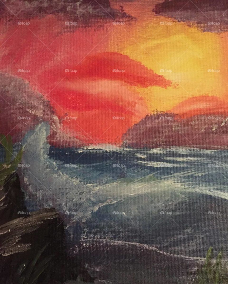 Ocean painting 