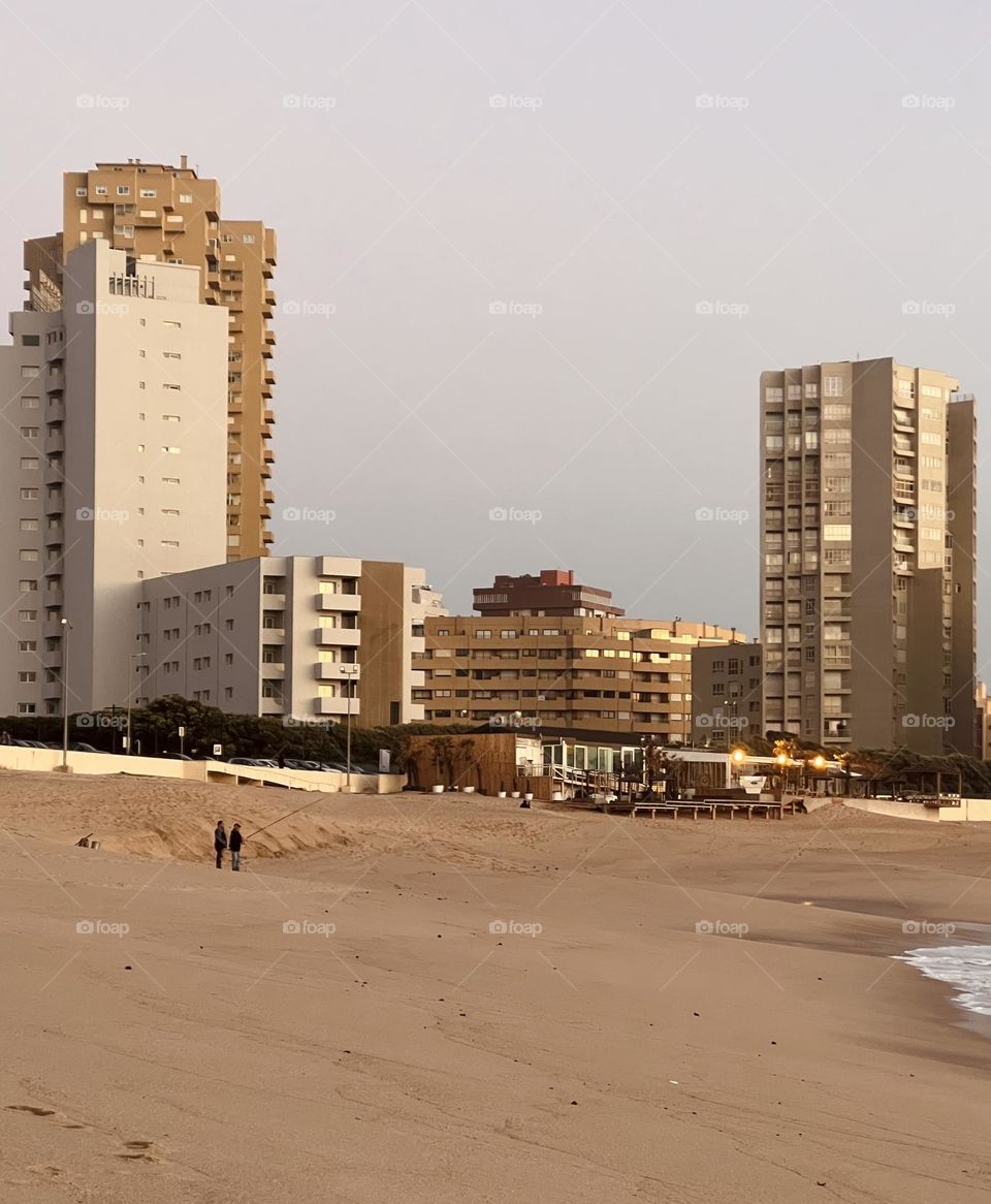 Building by the beach 