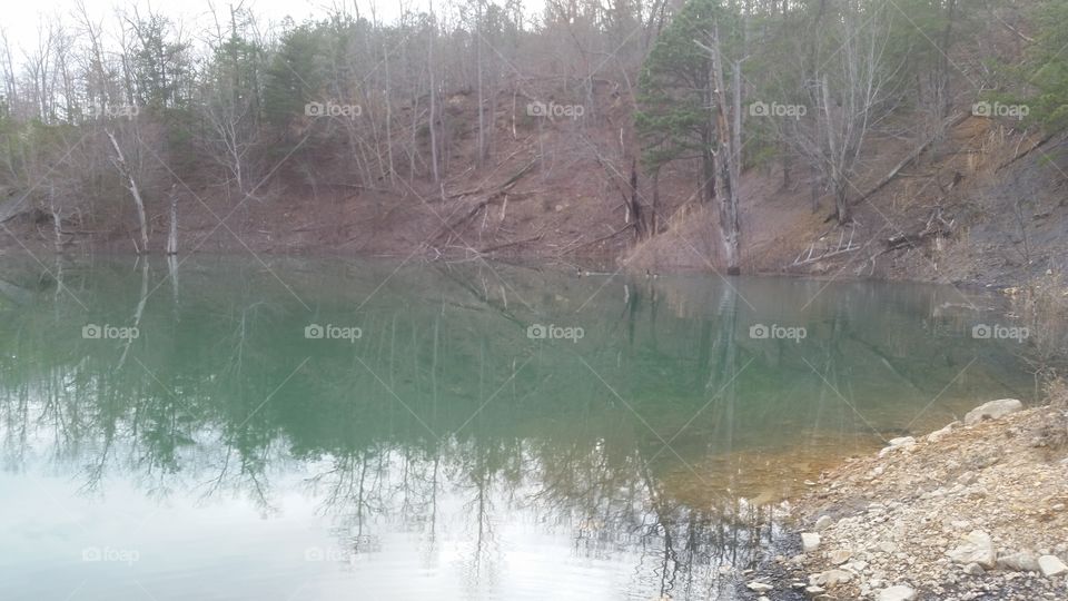 super cool blue pond