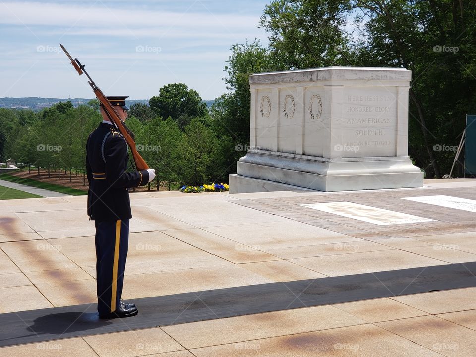 guard at Tomb of the Unknown, Arlington Natl Cemetery