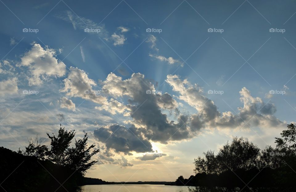 Sunset at Greenlick Reservoir Mt Pleasant, PA