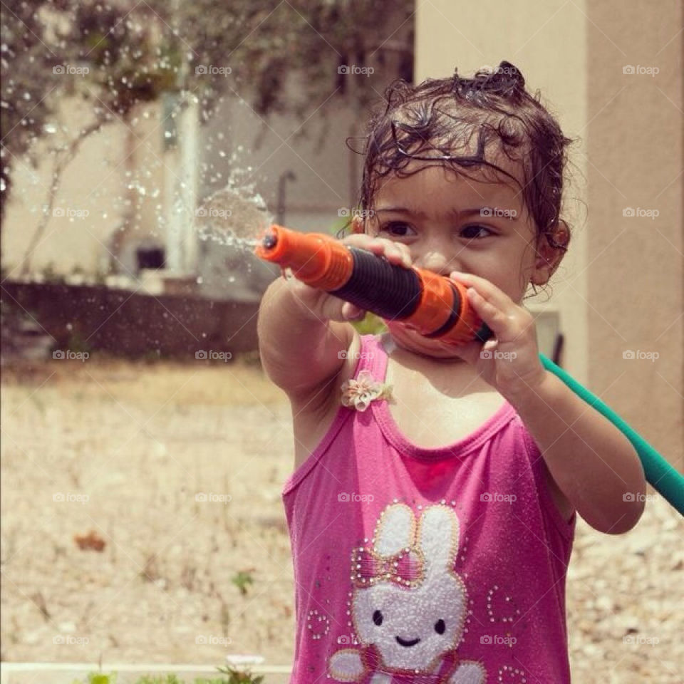 girl baby water hose by eyad1981