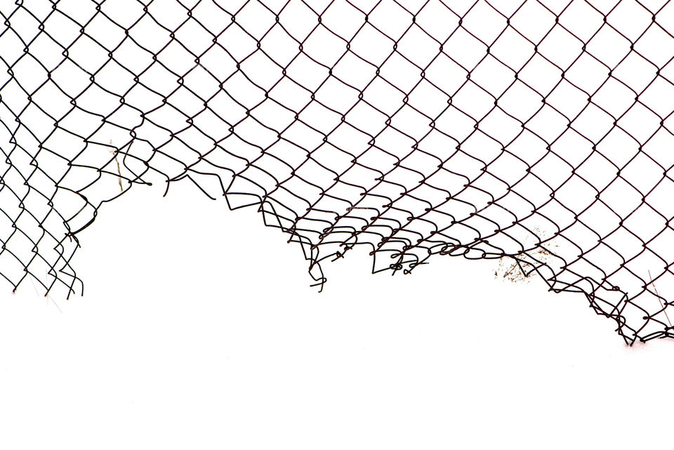 Metallic wired fence seamless pattern