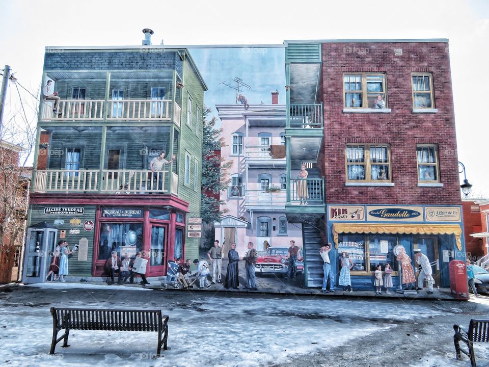 Mural Sherbrooke Québec 