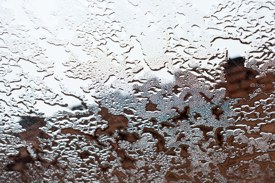 water texture on glass