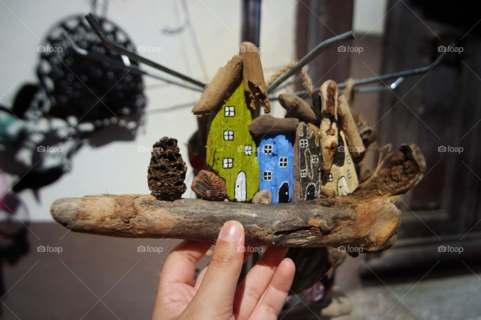 Miniature wooden dream houses