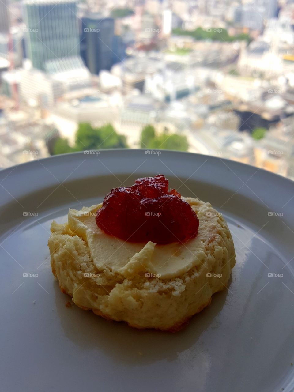Afternoon scone with a view