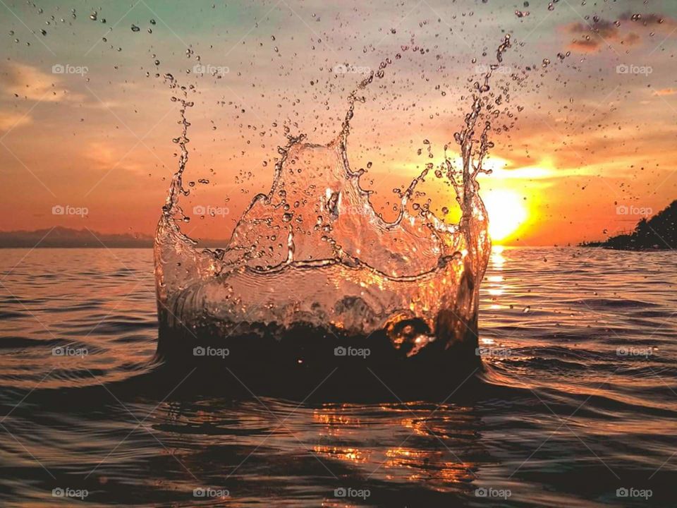 splash of sunset
