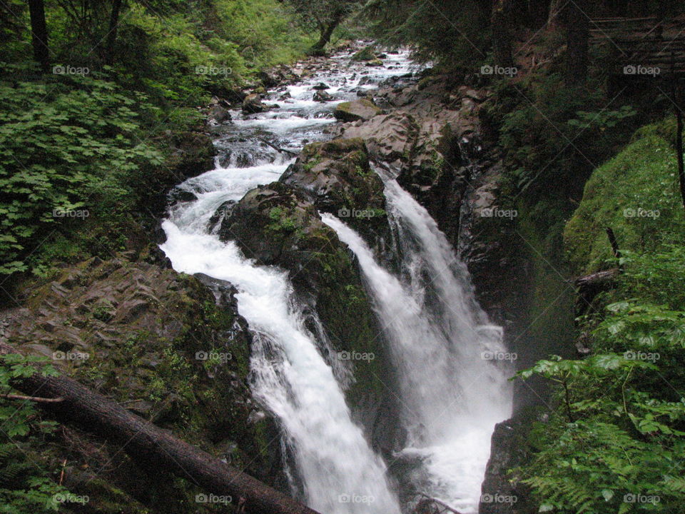 Waterfalll. Road trip 