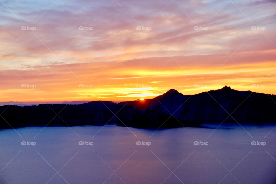 Crater Lake sunset