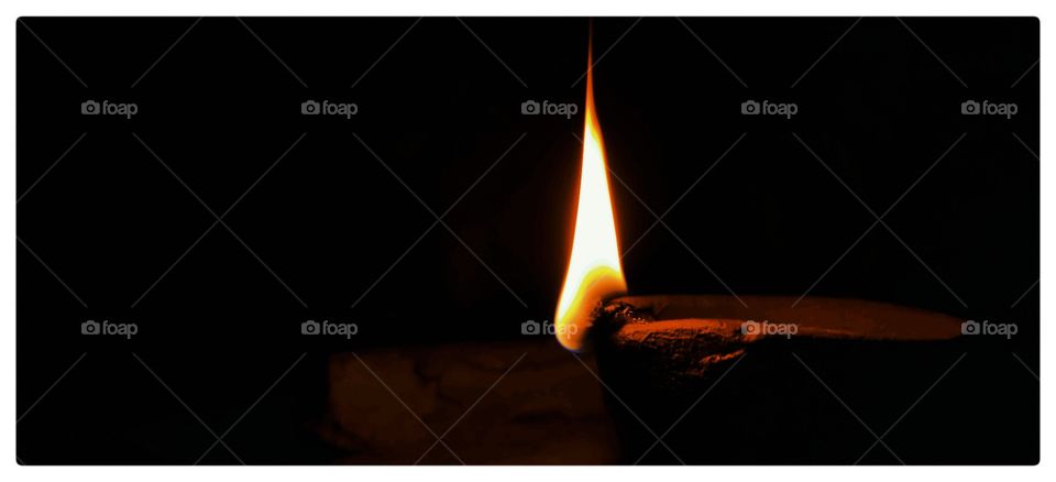 Flame, Smoke, Dark, Abstract, Candle