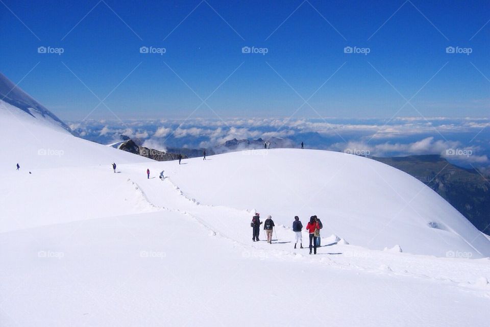 People up in Jungfraujoch
