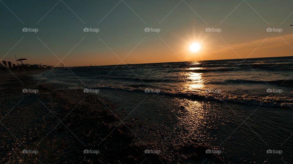 Sunrise and the beach