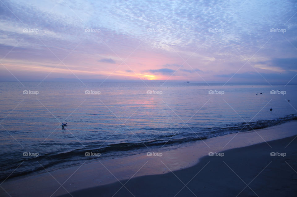 Sunrise over sea
