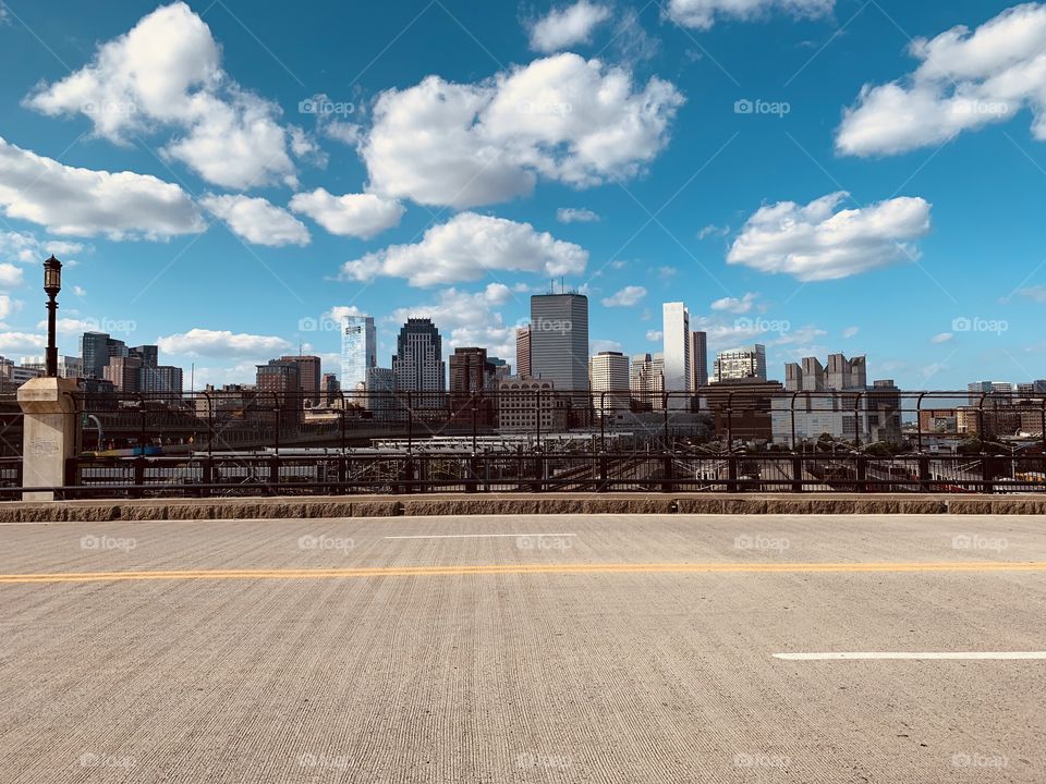 Highway, Metropolis and clouds 