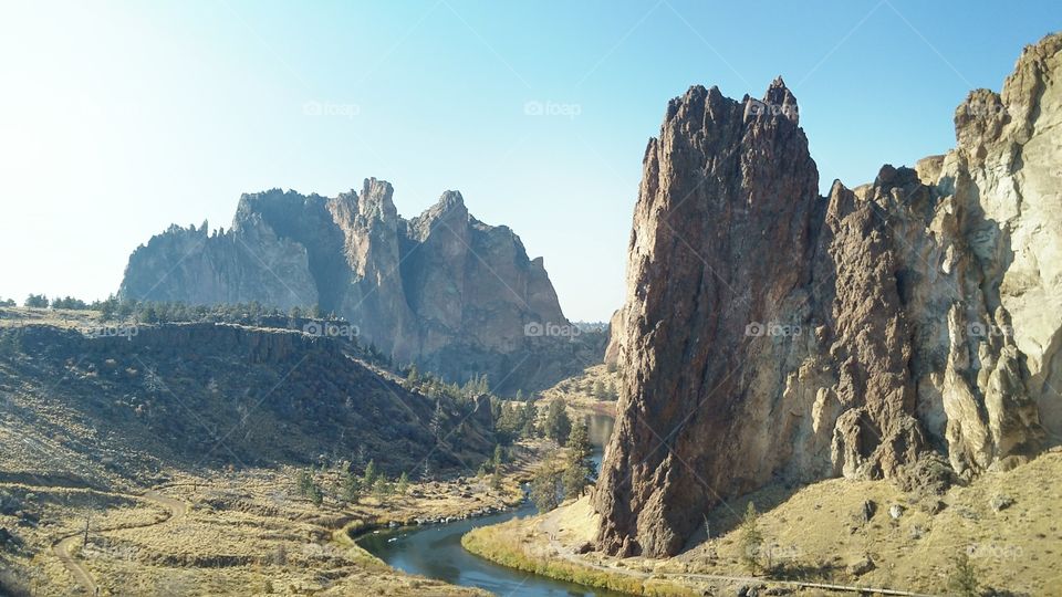 Crooked river rocks