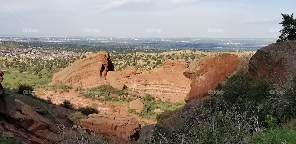 climbing red rock veiw