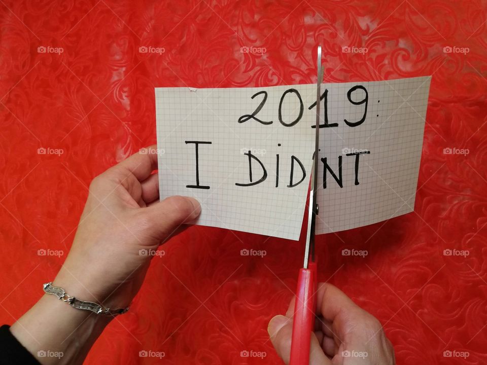 Written :"2019 I Did"