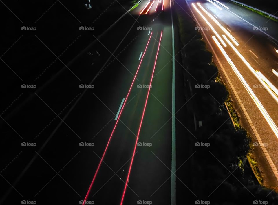 High way night time