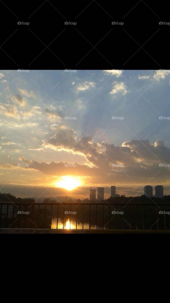 sky sunset clouds sun by taisschoof