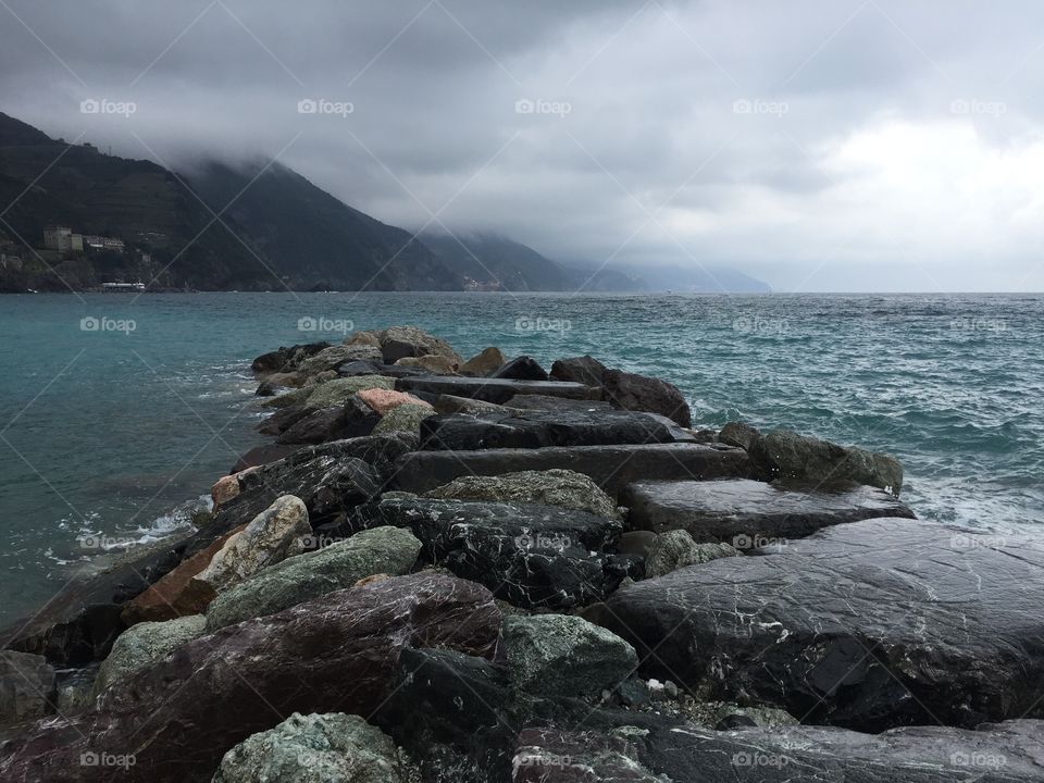 A rocky pier 