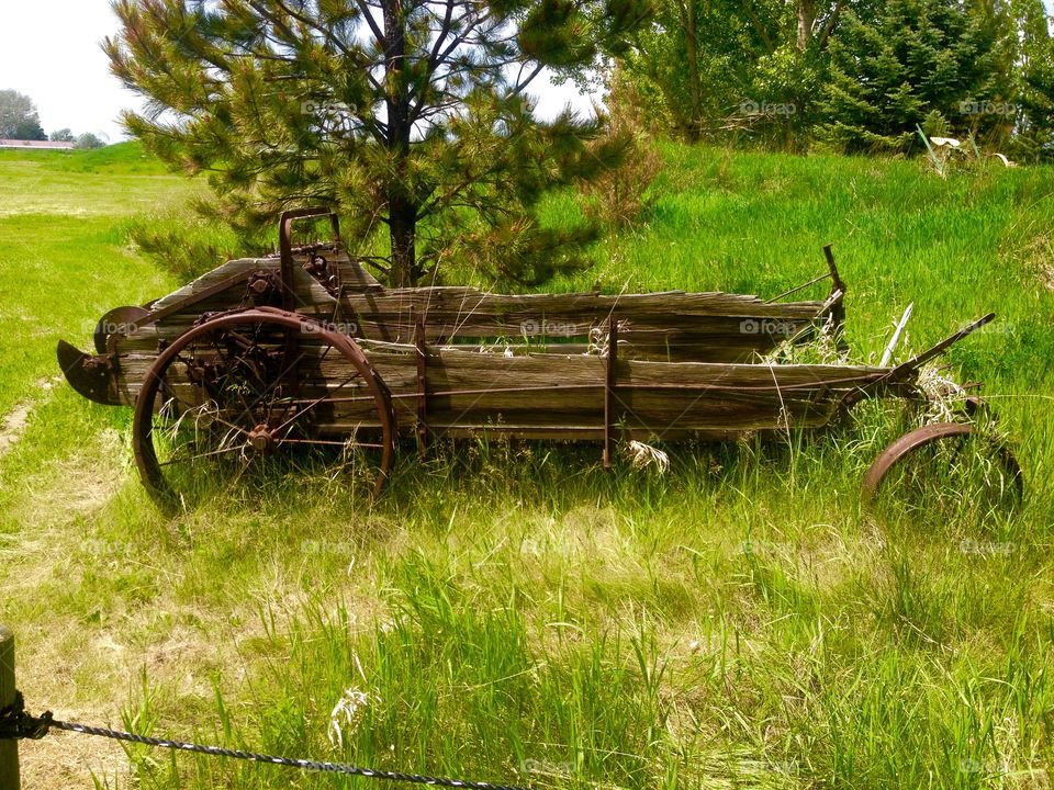 Old wagon memories . Old wagon rusting away