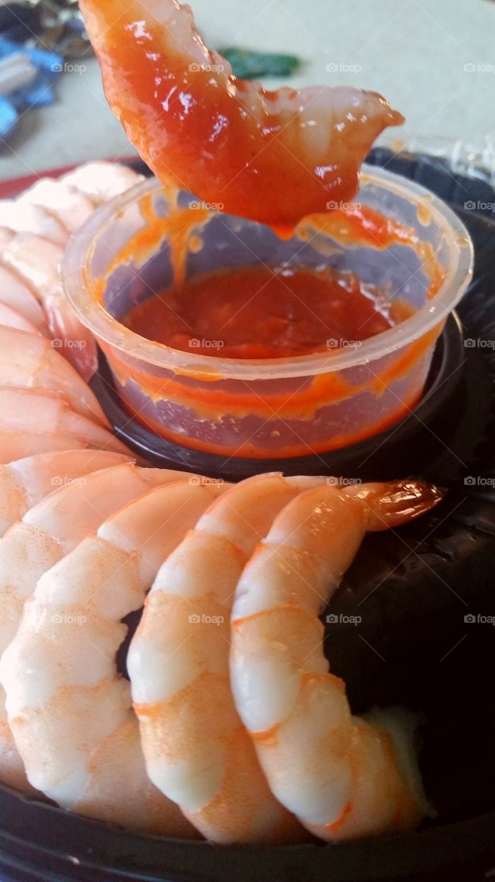 shrimping, and eating