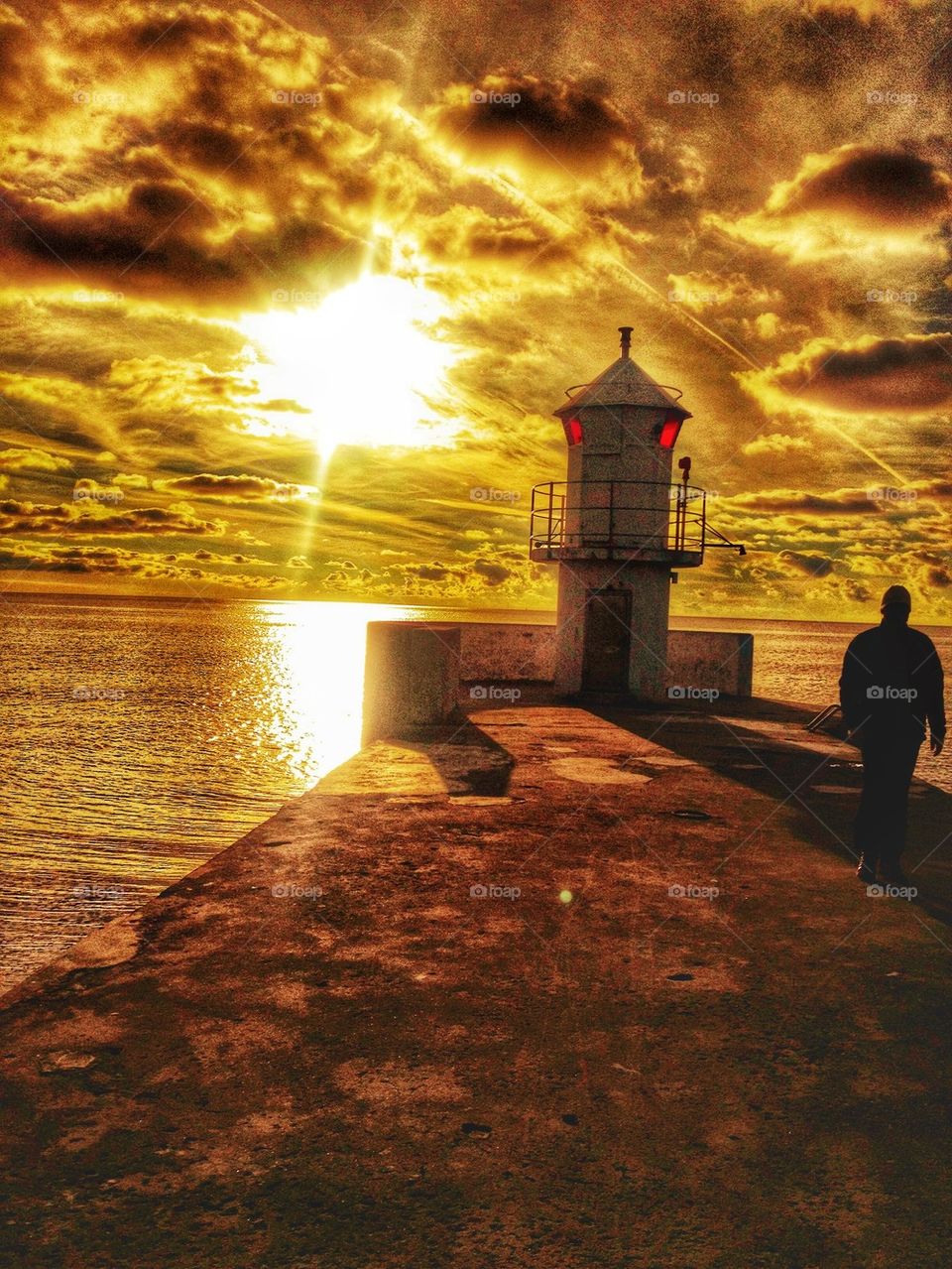 Walking the pier