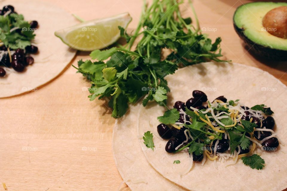 Fresh, crisp ingredients make for the perfect taco bar!