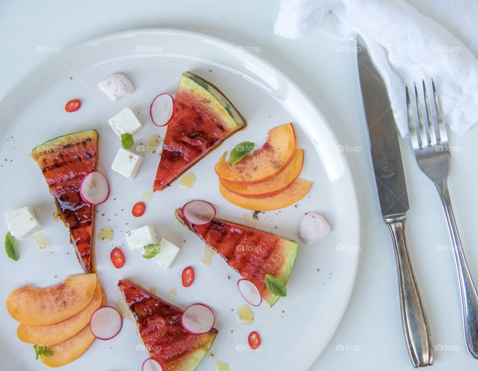 grilled watermelon salad