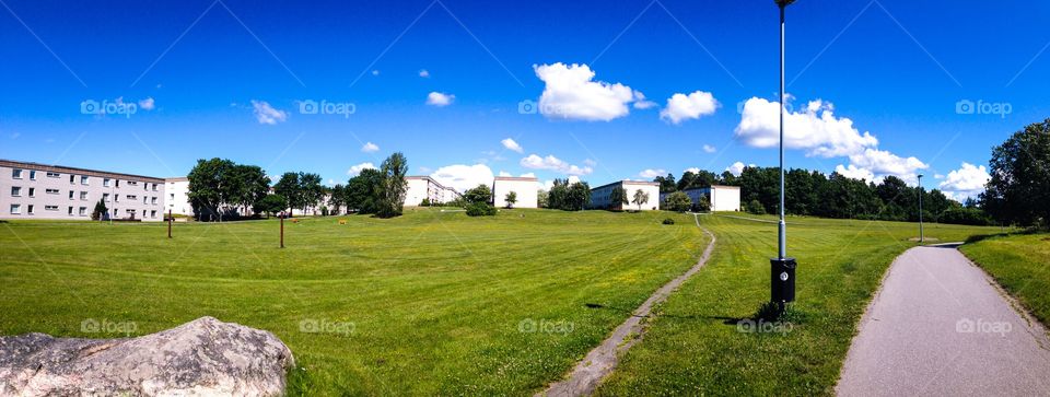 summer suburb sweden