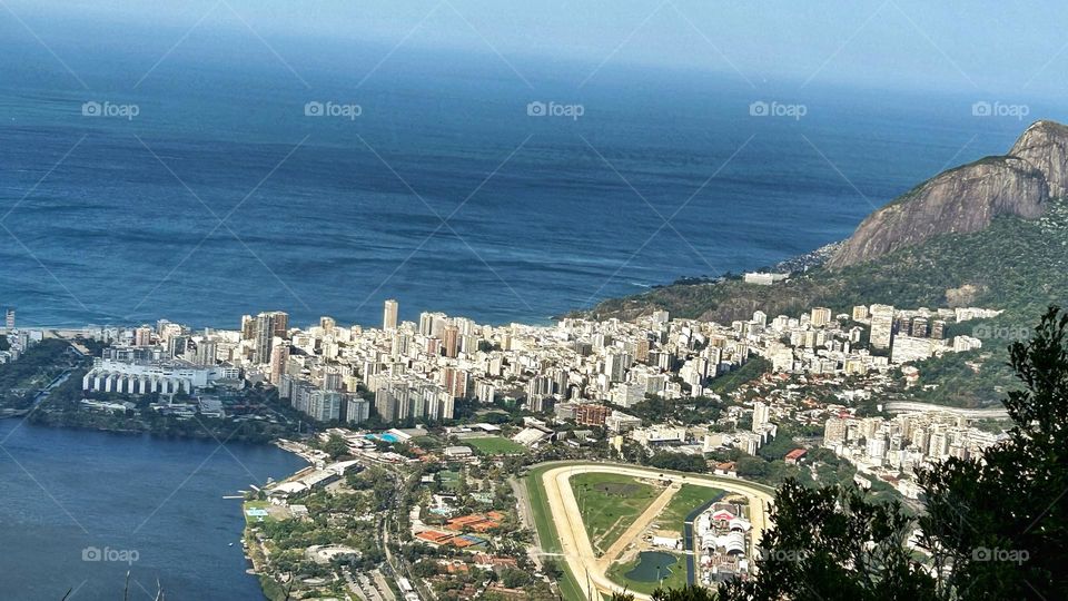 View of Rio de Janeiro from the Corcovado train