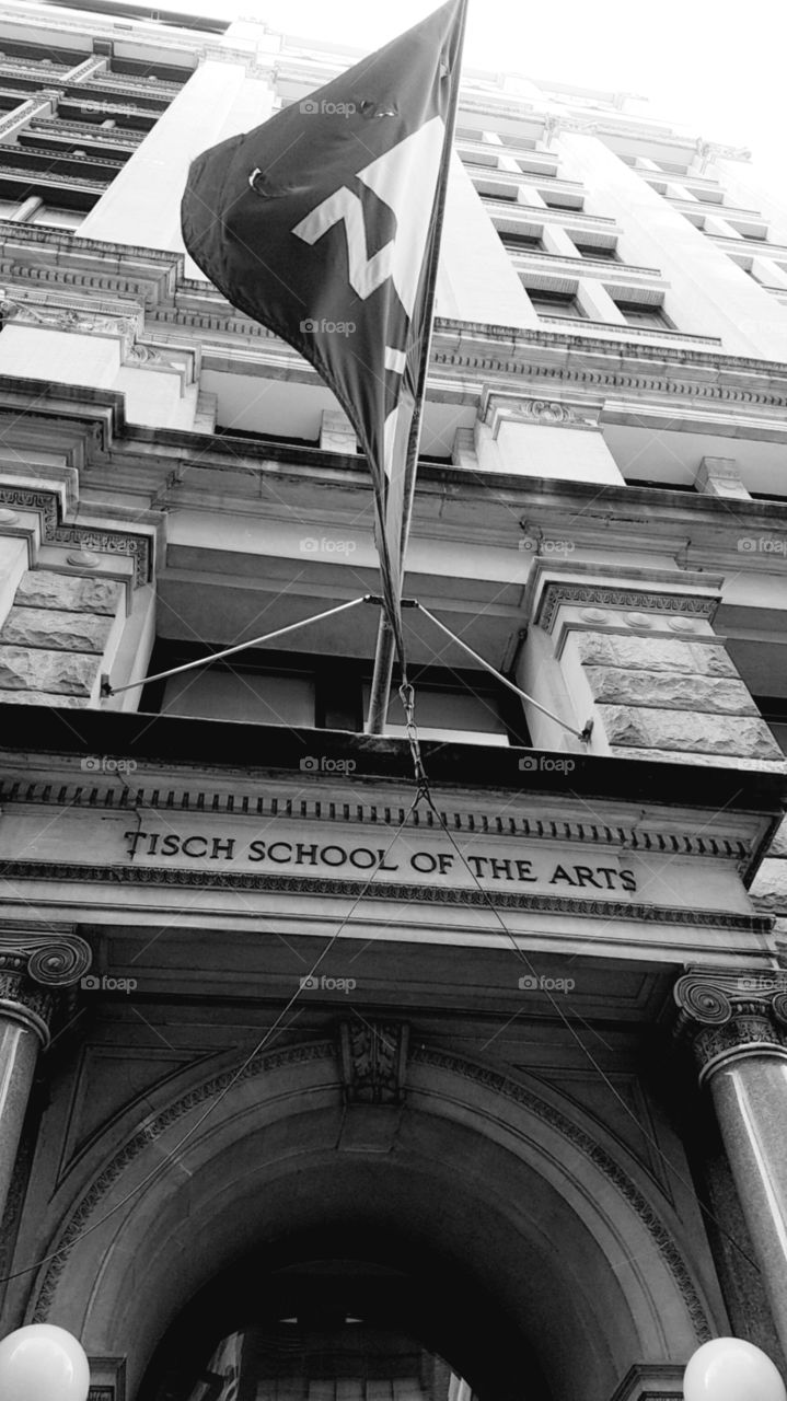 Tisch School of the Arts, black and white