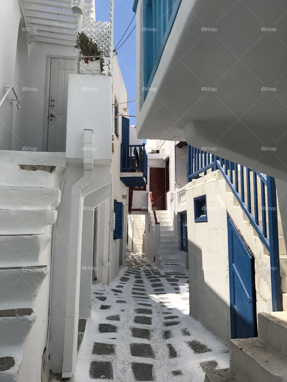 The streets of Mykonos 