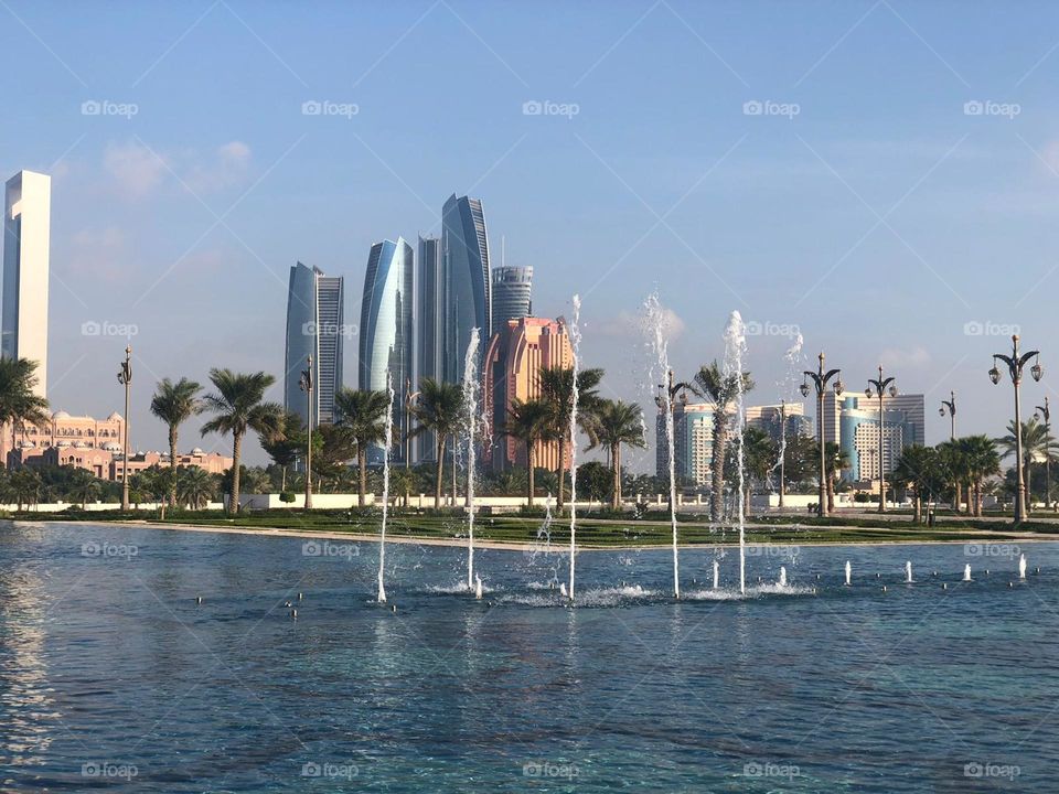 Fountains in Abu Dhabi