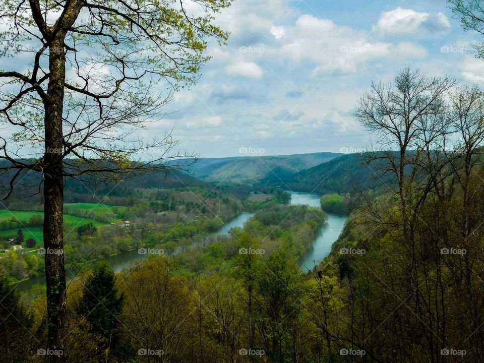 river in the mountains