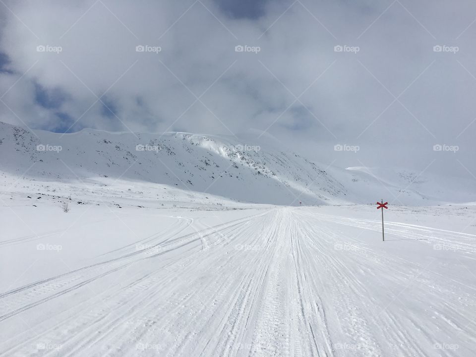 Winter in the mountain 