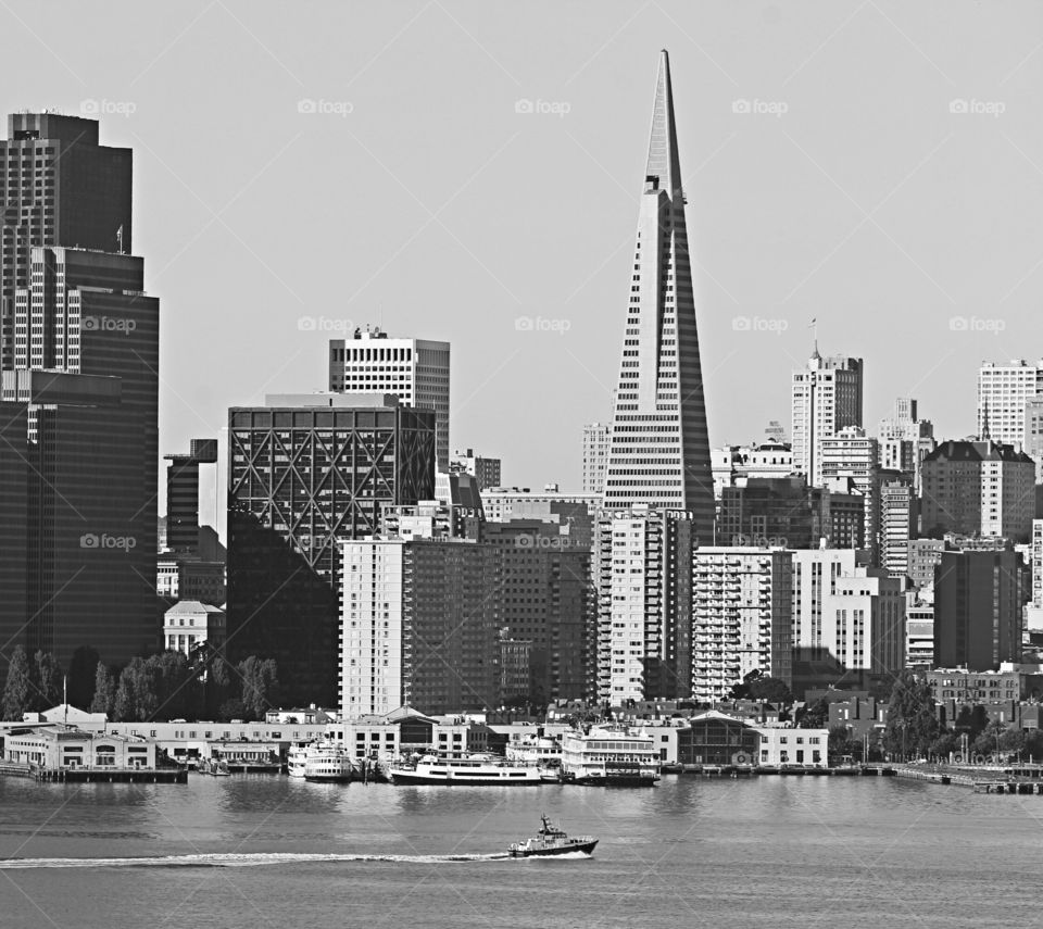 Black and White City architecture