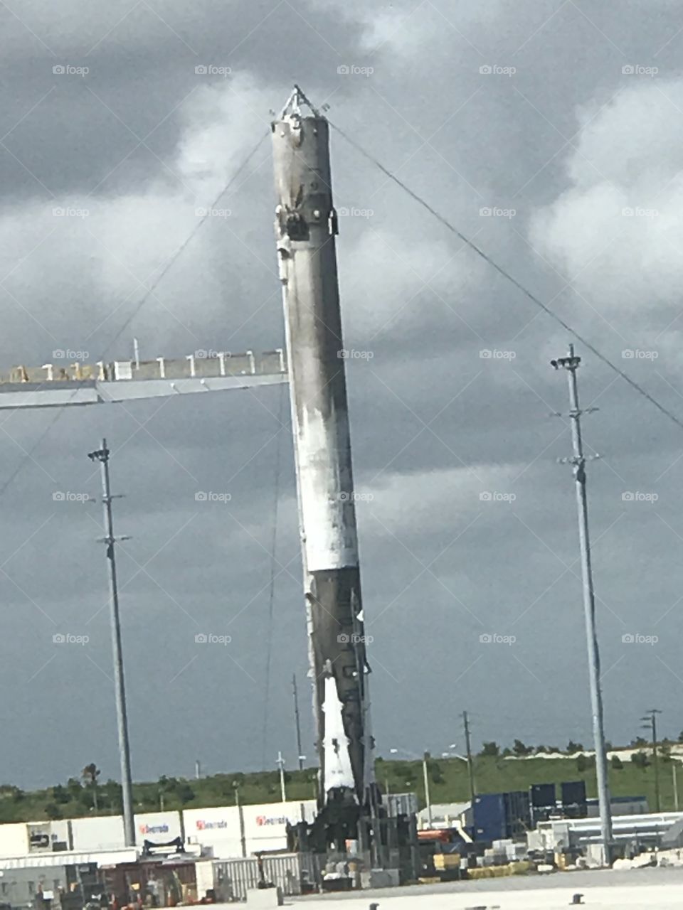 SpaceX Falcon 9 Rocket returning to Port Canaveral on OCISLY 